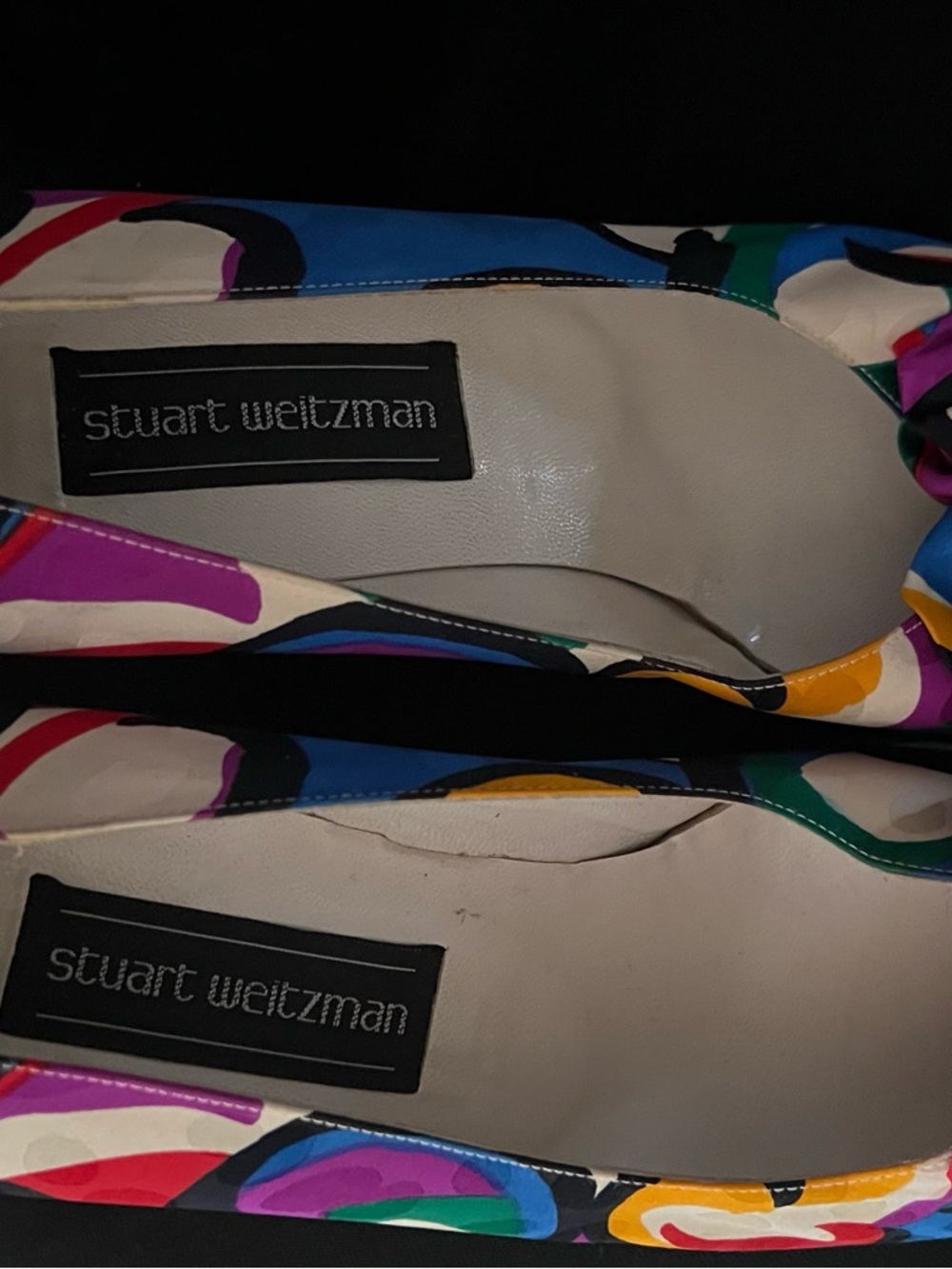 Stuart Weitzman Multicolor Swirl Ballet Flats